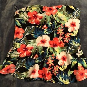 Express floral tube top